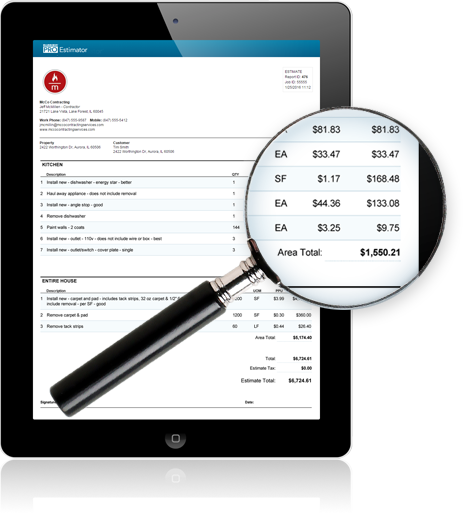 The Bluebook PRO Estimator can be used on any device that has internet connection